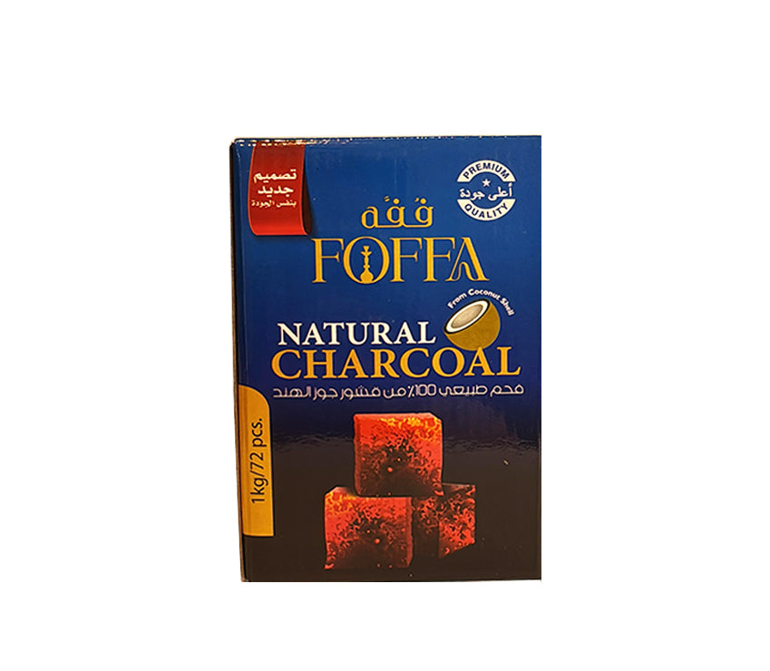 FOFFA NATURAL CHARCOAL 1 KG / 72 PCS