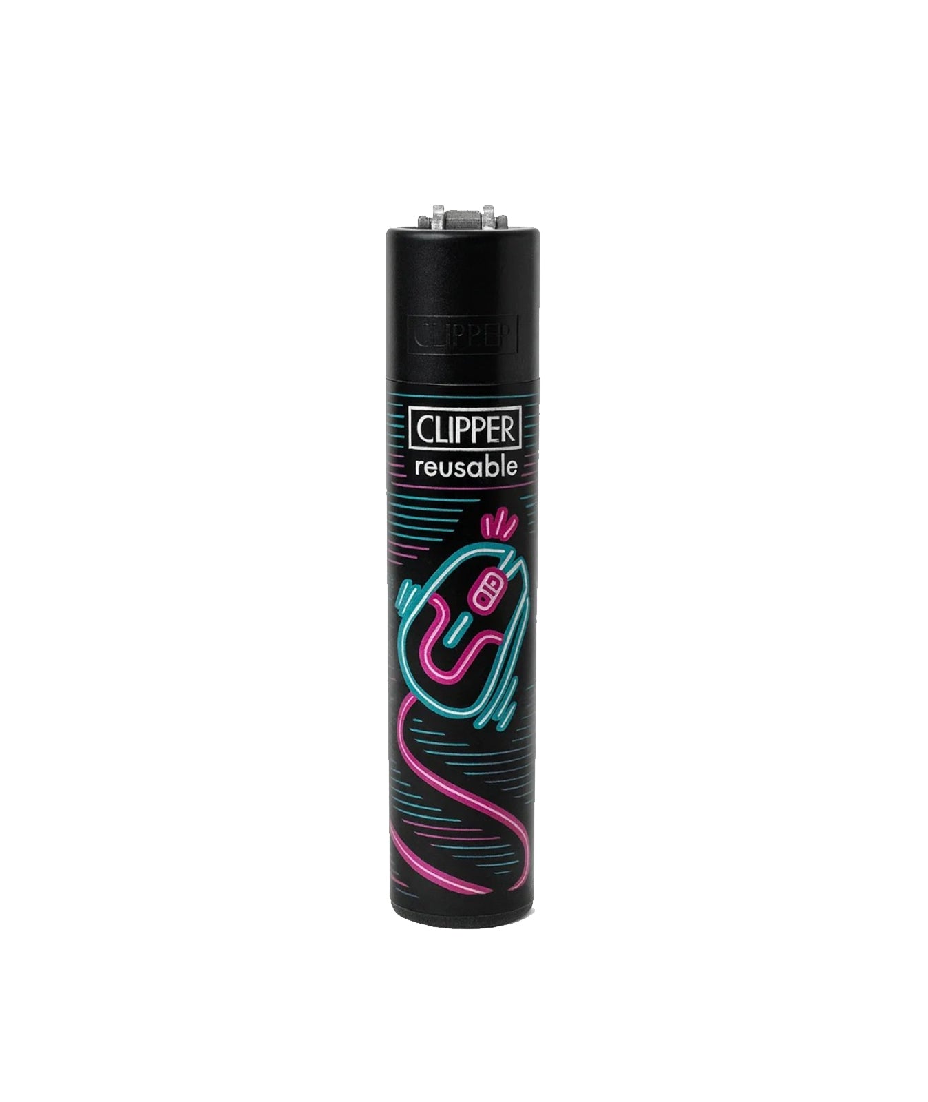 CLIPPER Reusable Lighter - Computer Mouse Black - DARK HORSE