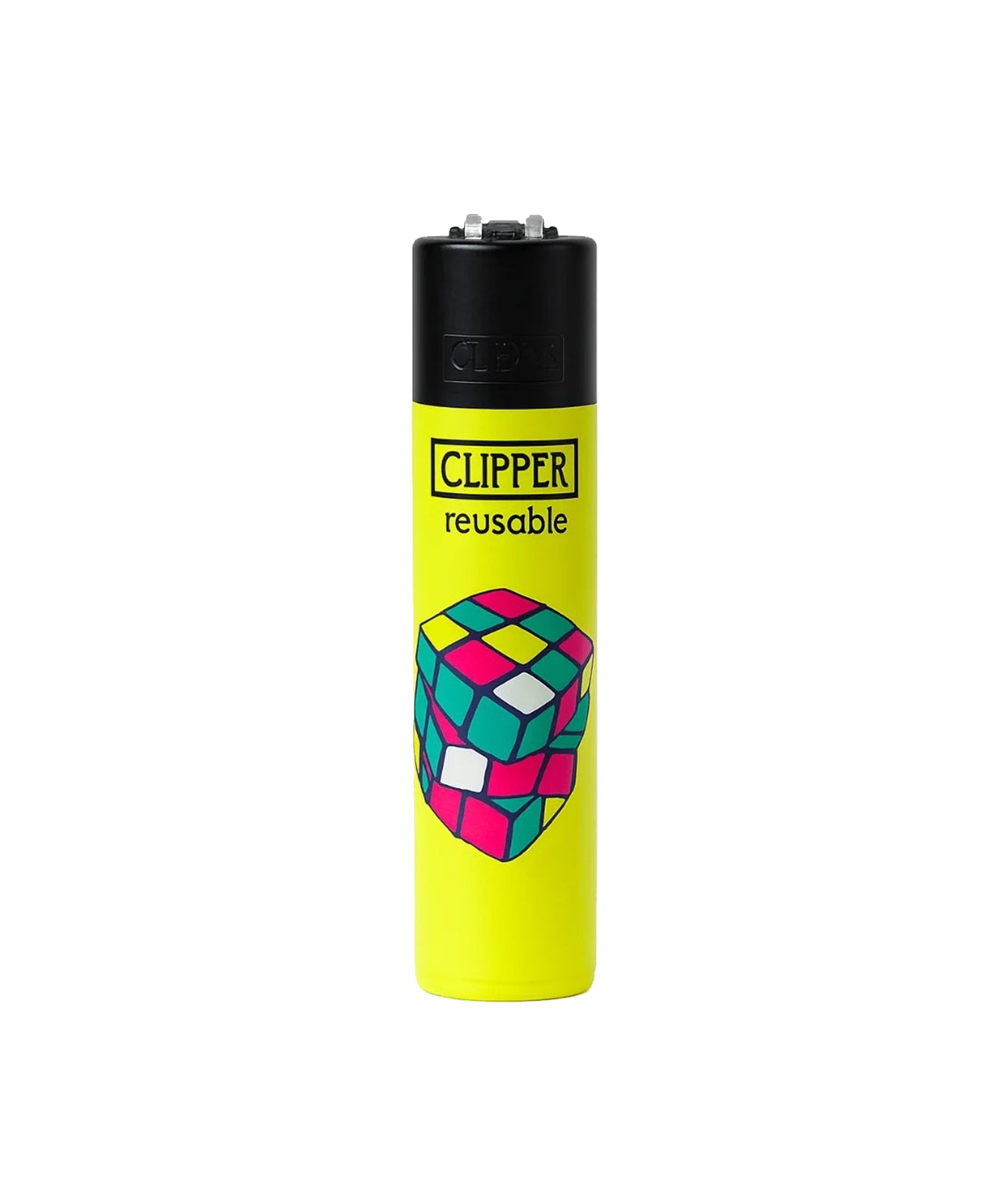CLIPPER Reusable Lighter - Rubik's Cube Yellow