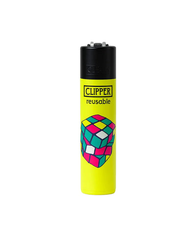 CLIPPER Reusable Lighter - Rubik's Cube Yellow