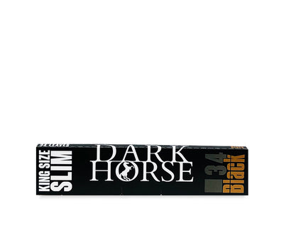 DARK HORSE Black KING SIZE SLIM - 34 LEAVES