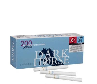 DARK HORSE KING SIZE FILTER TUBES 200 BLUE