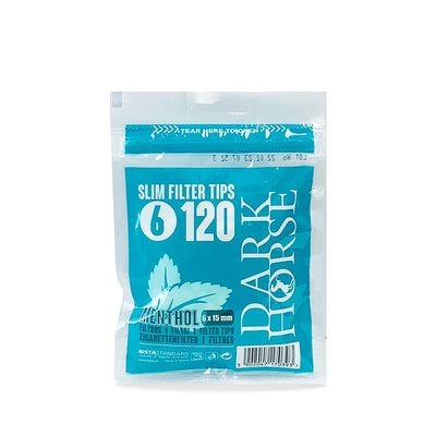 DARK HORSE SLIM FILTER TIPS 6 × 15 MM MENTHOL 120 PCS