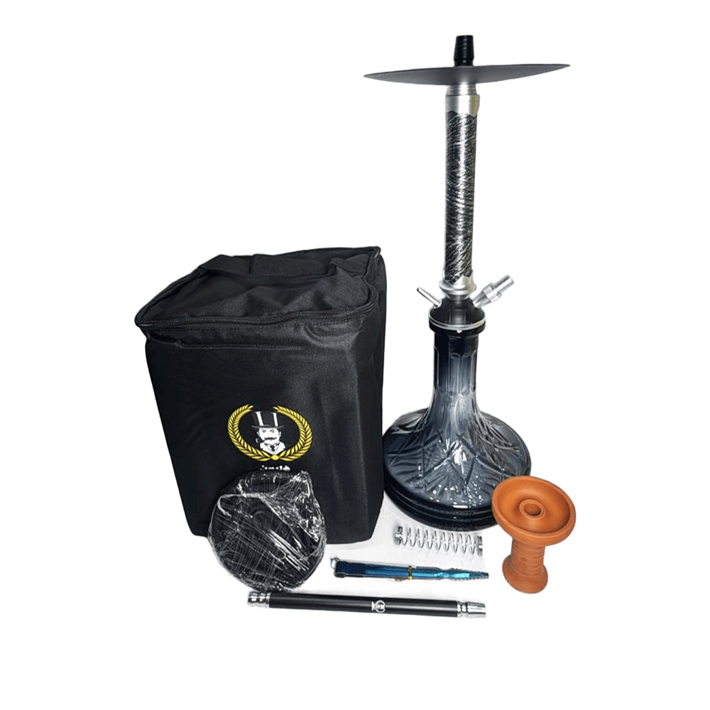 GHALYOUN Shisha # 507 Big Size - Gray Color - DARK HORSE