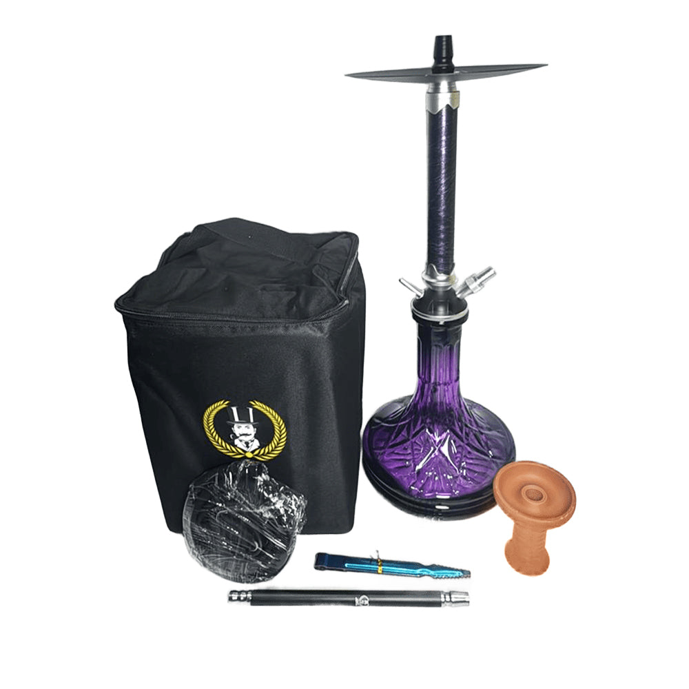 GHALYOUN Shisha # 507 Big Size - Purple Color - DARK HORSE