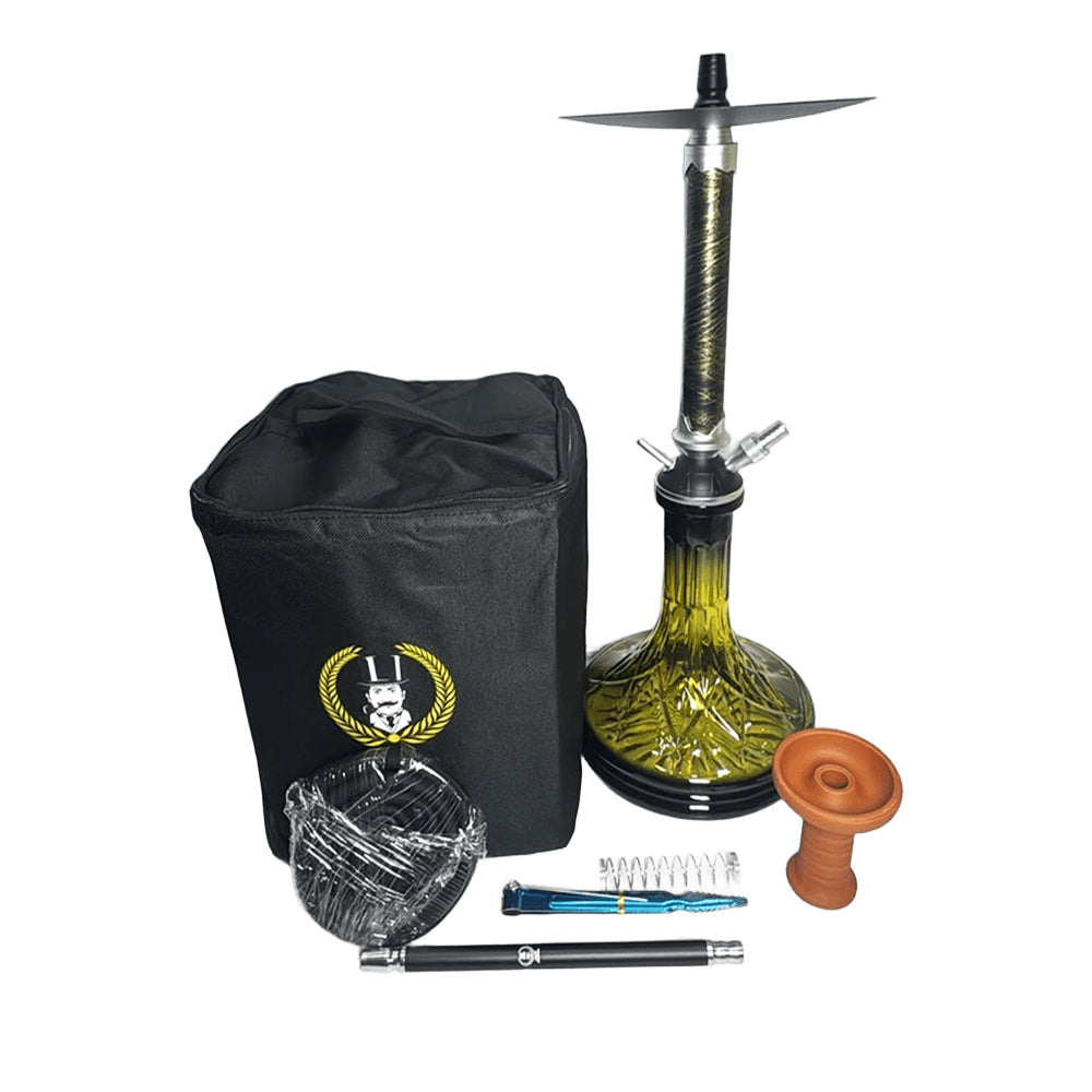 GHALYOUN Shisha # 507 Big Size - Yellow Color - DARK HORSE