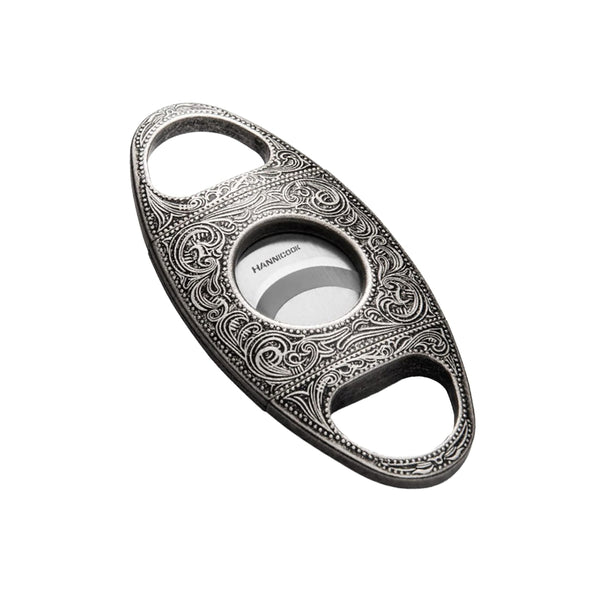 HANNICOOK DECORATIVE CIGAR CUTTER - SILVER COLOR
