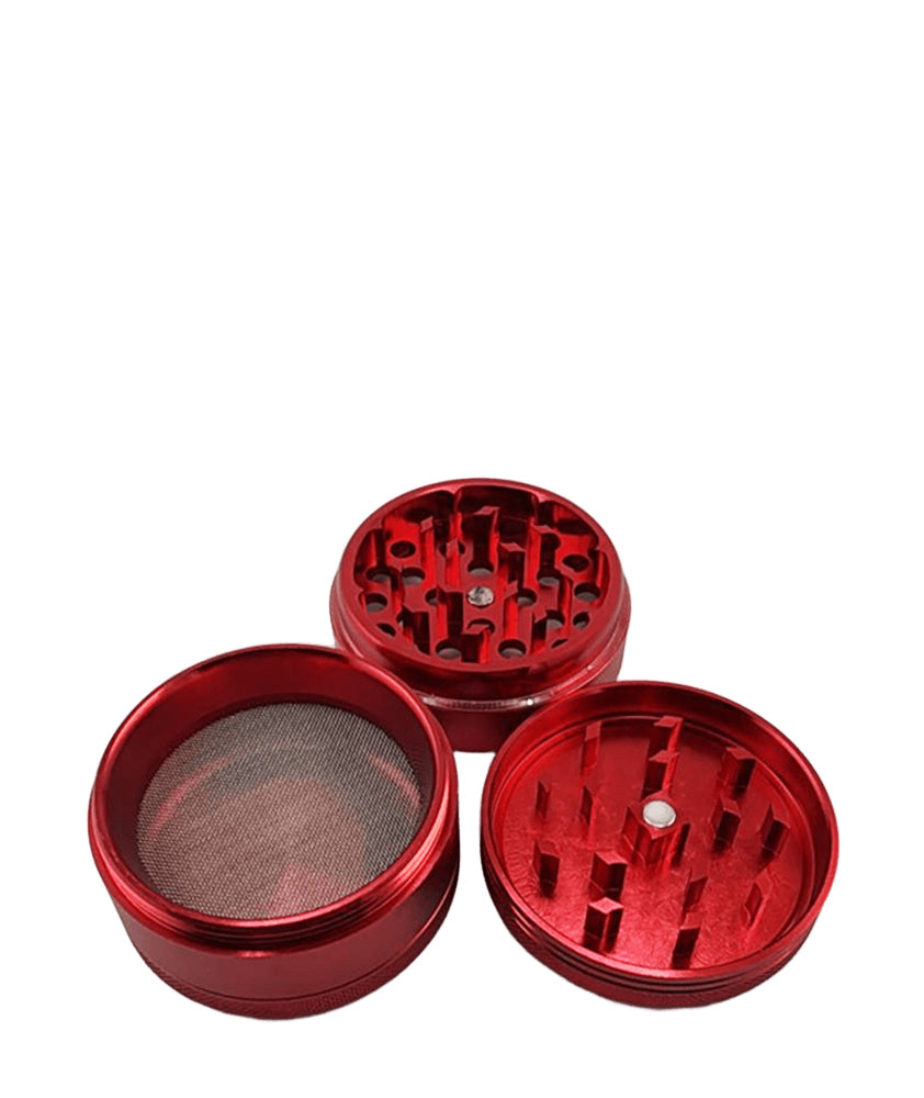 Metal Tobacco Grinder - Red Color