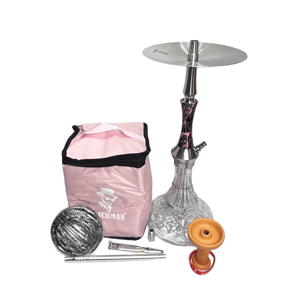RICH MAN Shisha MAH032 Medium Size - Pink Color