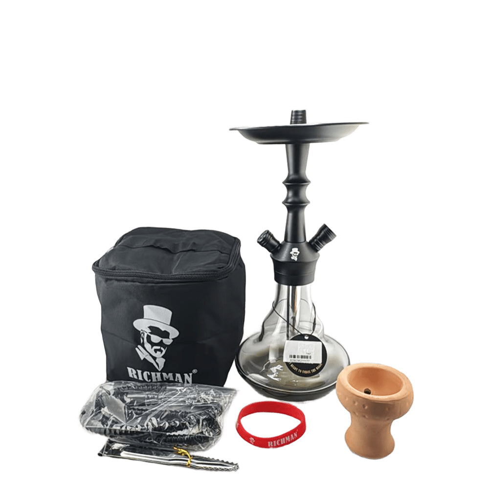 Shisha Small Rovan RICH MAN Shisha SAH016 Small Size - Black Color – DARK HORSE