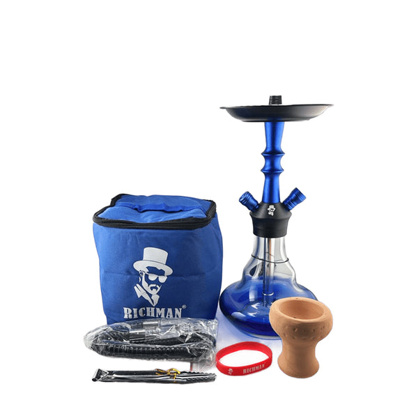 Shisha Small Rovan RICH MAN Shisha SAH016 Small Size - Blue Color – DARK HORSE