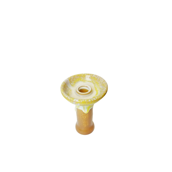 ZAEEM Hookah Head - White and Yellow Color