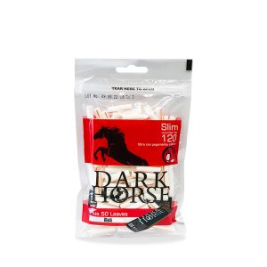 HORSE SLIM LONG FILTER TIPS 120 PCS + 50 LEAVES Black