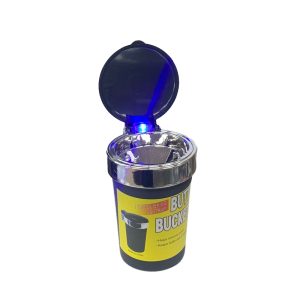 MOB Portable ashtray with Cover and Light – Black Color